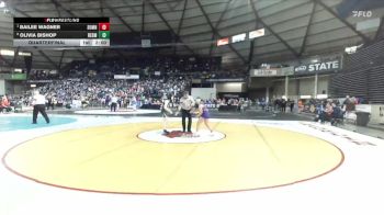 Girls 4A 115 lbs Quarterfinal - Bailee Wagner, Sumner (Girls) vs Olivia Bishop, Redmond (Girls)