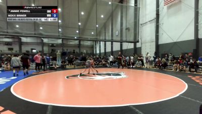 14U Boys Festival GR GR - 84 lbs Champ. Round 2 - Jimmie Fewell, Cowboy Mat Club vs Noxx Briner, Whatcom Wrestling Academy