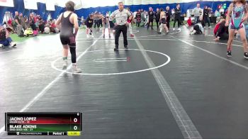 100 lbs Round 5 (8 Team) - Blake Adkins, Ohio Gold 10k vs Jacino Lopez, Killer Elite