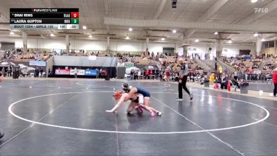 Girls 132 lbs 3rd Place Match - Shai Ring, Blackman High School vs Laura Gupton, Independence High School