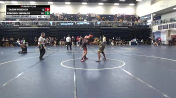 165 lbs Champ. Round 1 - Jason Valencia, Lassen College vs Ezequiel Enriquez, Chabot College