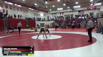 165 lbs Quarterfinal - Wyatt Christiansen, Midland vs Skylier Crooks, Fulton (H.S.)