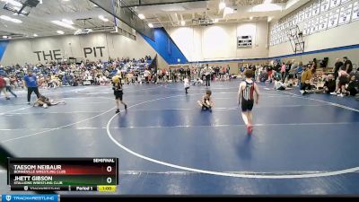 70 lbs Semifinal - Taesom Neibaur, Bonneville Wrestling Club vs Jhett Gibson, Stallions Wrestling Club