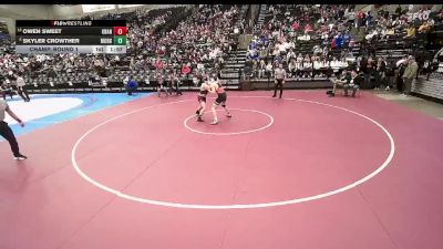 3A 157 lbs Champ. Round 1 - Skyler Crowther, Morgan vs Owen Sweet, Grantsville