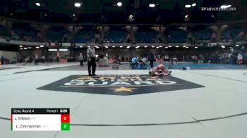 113 lbs Cons. Round 4 - Liam Zimmerman, Lockport vs Jacob Gibson, Erie