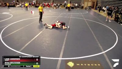 121 Championship Bracket Cons. Round 4 - Lane Andersen, Amery vs Ryan Bruckner, Shakopee