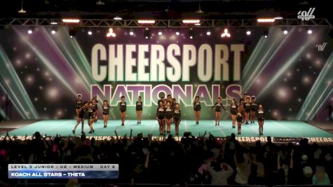 Koach Allstars - Theta [2026 L3 Junior - D2 - Medium Day 2] 2026 CHEERSPORT National All Star Cheerleading Championship