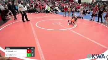 52 lbs Rr Rnd 2 - Beau Russell, Samurais vs Cooper Karber, Cowboy Elite