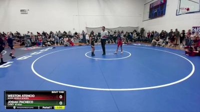 73-75 lbs Round 3 - Josiah Pacheco, Carey Jr High vs Weston Atencio, H.E.M. Middle School