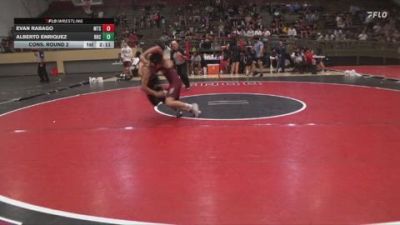 133 lbs Cons. Round 2 - Alberto Enriquez, Rio Hondo College vs Evan Rabago, Mt. Sac