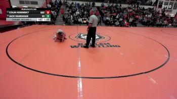 138 lbs Champ. Round 2 - Colin Huminsky, HUNTLEY vs Jack Hanrahan, Elmhusrt (IC CATHOLIC)
