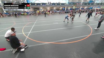 144 lbs Cons. Round 2 - Walker Woodard, Unattached vs Kemauri Middleton, Gladiator Wrestling