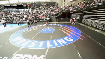 4A 138 lbs Cons. Semi - Kooper Keenan, Crimson Cliffs High vs Aiden Andreas, Desert Hills