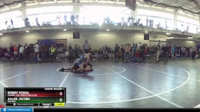 138 lbs Champ. Round 1 - Embry Horal, Carmel USA Wrestling Club vs Kaleb Jacobs, Indiana