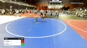 65 lbs Quarterfinal - Toren Gates, Meeker vs Kyler Wild, Mandan WC