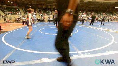 85 lbs Semifinal - Crew Card, Tulsa Blue T Panthers vs Easton Terrell, Team Tulsa Wrestling Club