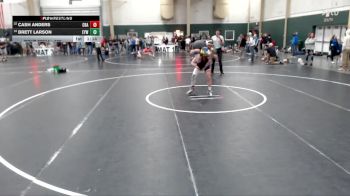 126 lbs Champ. Round 2 - Cash Anders, Crawford vs Brett Larson, Elmcreek Youth Wrestling