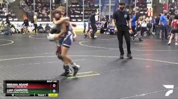 75 lbs Cons. Round 2 - Liam Chapates, Eaton Rapids Youth WC vs Breana Adame, Sandusky Wolves WC