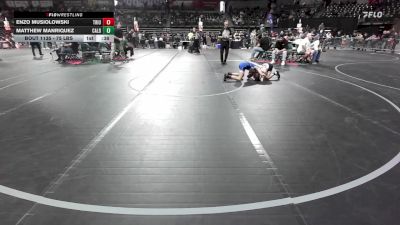 75 lbs Quarterfinal - Enzo Musiolowski, Triumph Trained vs Matthew Manriquez, Caldwell