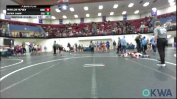 52 lbs Consi Of 16 #2 - Waylon Hefley, ARDMORE TAKEDOWN CLUB vs Aiden Davis, Kingfisher YellowJackets