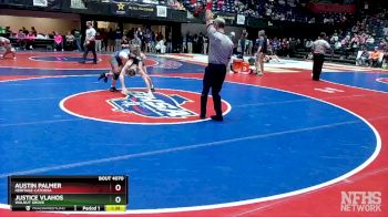 4A-126 lbs Quarterfinal - Austin Palmer, Heritage-Catoosa vs Justice Vlahos, Walnut Grove