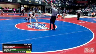 4A-126 lbs Quarterfinal - Austin Palmer, Heritage-Catoosa vs Justice Vlahos, Walnut Grove