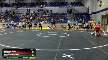 157 lbs Cons. Semi - Keagan Judd, Newberry vs Noah Korenoski, Coker