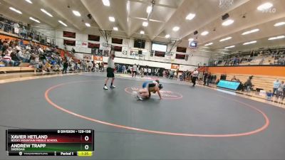 129-138 lbs Round 1 - Andrew Trapp, Sheridan vs Xavier Hetland, Rocky Mountain Middle School