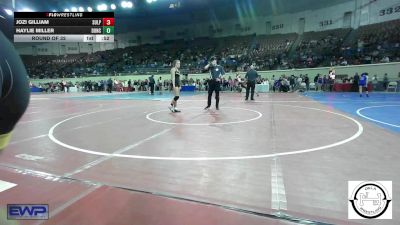 120 lbs Round Of 32 - Estephanie Marquez, Santa Fe South vs Abby Tabor, Sand Springs Jr High