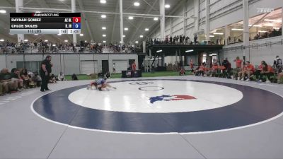 115 lbs Daynah Gomez, Arizona Black vs Chloe Skiles, Illinois