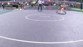 D1-150 lbs Cons. Round 3 - Kaden Tindall, Brighton vs Demetrious Thomas, Rochester Adams