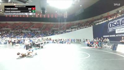 4A Boys 138 lbs Cons. Round 1 - Ivan Wagner, Newport Boys vs Lukas Hernandez, Philomath Boys