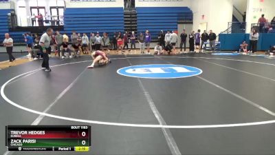 133 lbs 1st Place Match - Trevor Hedges, Eureka vs Zack Parisi, Chicago