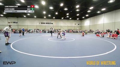 76 lbs Rr Rnd 1 - Liam Hamacher, Untouchables 12U Black vs Luke Olsen, Mojo 12U