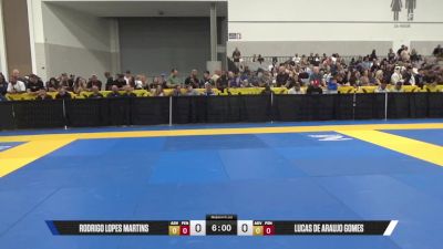 Lucas De Araujo Gomes vs Rodrigo Lopes Martins 2025 World Master IBJJF Jiu-Jitsu Championship