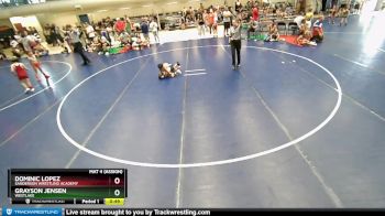 42-44 lbs Round 3 - Dominic Lopez, Sanderson Wrestling Academy vs Grayson Jensen, Westlake