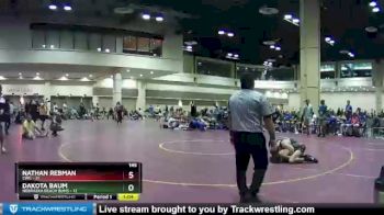 145 lbs Round 9 (10 Team) - Dakota Baum, Nebraska Beach Bums vs Nathan Rebman, CWC