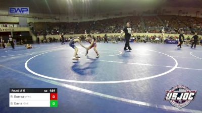 64 lbs Round Of 16 - Rydin Guerra, Newcastle Youth Wrestling vs Bo Davis, Honey Badgers Wrestling Club