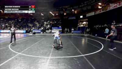 157 lbs Consi Of 4 - Brayden Roberts, Long Island vs Hayden Watson, The Citadel