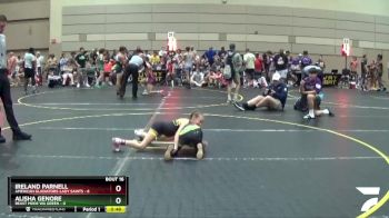 58 lbs Round 4 (10 Team) - Ireland Parnell, American Gladiators-Lady Saints vs Alisha Genore, Beast Mode WA Green