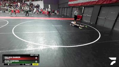 85 lbs Cons. Round 4 - Malakai Barker, Osceola vs Evan Harmsen, Team Nazar