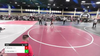 82 lbs Round Of 16 - Rocco Alvarez, Conquistadors Wrestling vs Sonny Cervantes, Red Wave WC