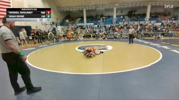 126 lbs 1st Place Match - Noah Irvine, Lander Valley vs Russell Goolsbey, Powell