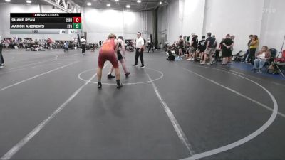 165 lbs Round 3 (6 Team) - Shane Ryan, South Side WC Blue vs Aaron Andrews, Steller Trained Greedo