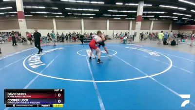 182 lbs Quarterfinal - David Seres, Power Wrestling Club vs Cooper Lock, Carrollton Thunder Wrestling