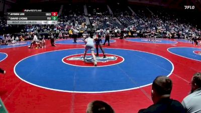 2A-215 lbs Cons. Round 1 - Ayden Lee, Union County vs David Lyons, Pierce County HS