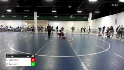 120 lbs Consi Of 64 #2 - Elijah Hattaway, GA vs Santiago Ramirez, TX