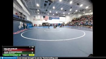 100 lbs Champ. Round 1 - Nash Schwartzkopf, Gering Junior High vs Willem Dobler, Carey Jr High