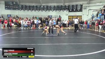 110 lbs Semifinal - Kiersten Swart, Mount Vernon vs Emily Pence, Solon