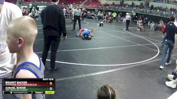 85 lbs Semifinal - Ezekiel Bonar, MWC Wrestling Academy vs Brandt Backer, Sutherland Youth Wrestling Club